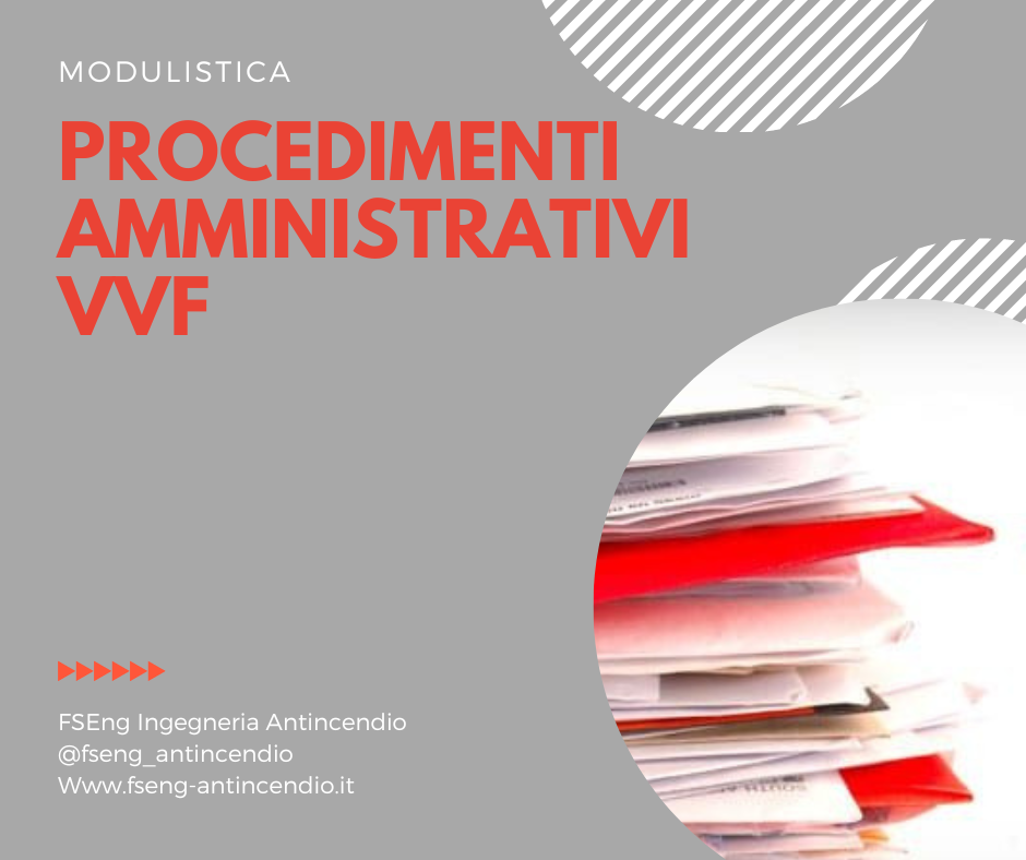 Procedimenti amministrativi VVF